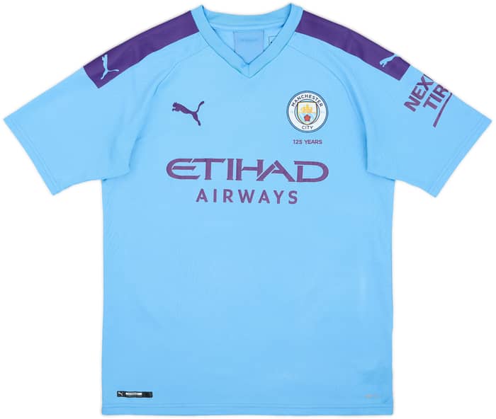 2019-20 Manchester City Home Shirt De Bruyne #17 - 8/10 - (M)