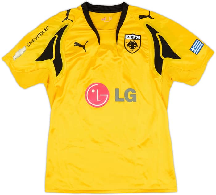 2007-08 AEK Athens Home Shirt Rivaldo #10 - 7/10 - (M)