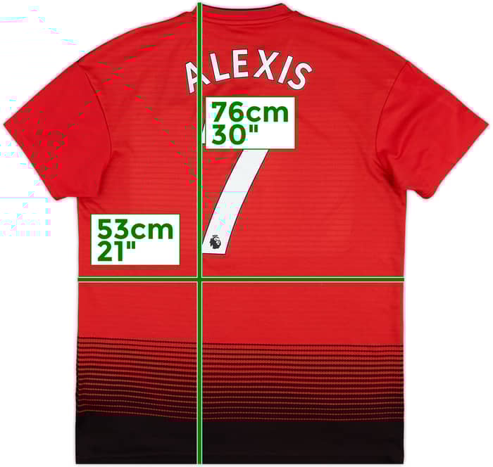2018-19 Manchester United Home Shirt Alexis #7 - 9/10 - (L)