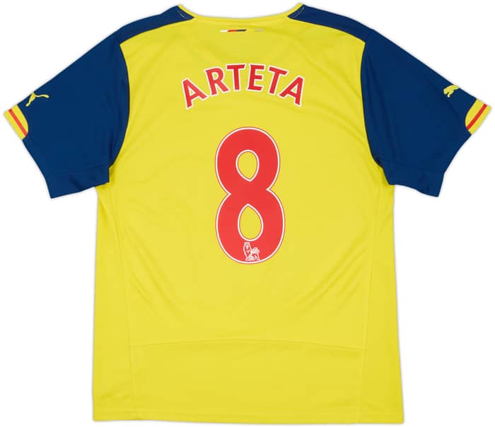 2014-15 Arsenal Away Shirt Arteta #8 - 7/10 - (M)