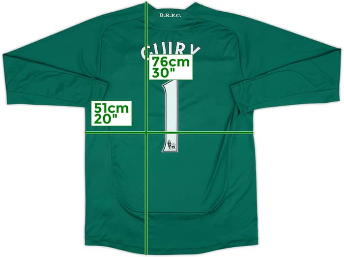 2009-10 Blackburn GK Shirt Guiry #1 - 8/10 - (M)