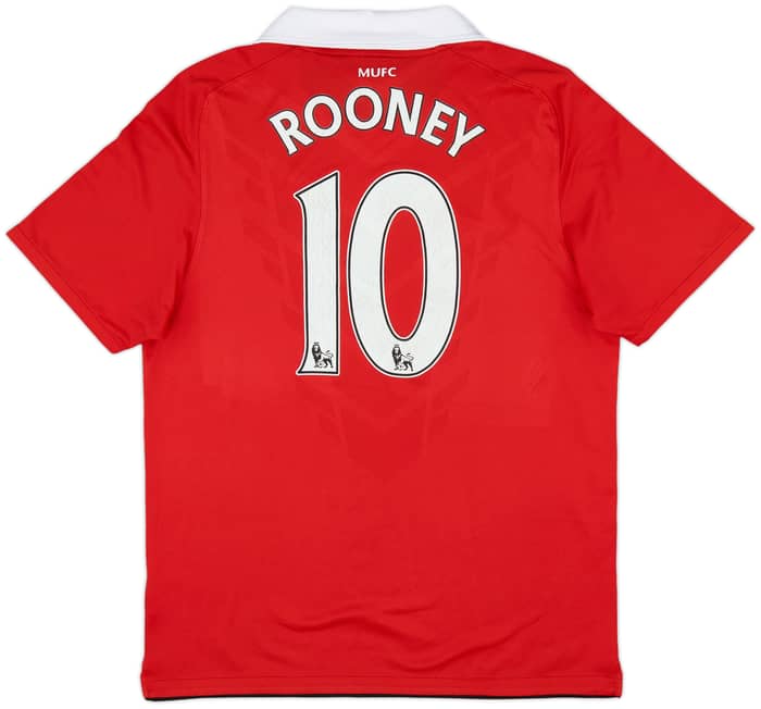 2010-11 Manchester United Home Shirt Rooney #10 - 6/10 - (M)
