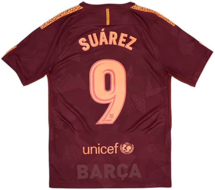 2017-18 Barcelona Third Shirt Suarez #9 - 8/10 - (S)