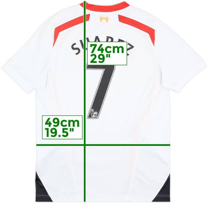 2013-14 Liverpool Away Shirt Suarez #7 - 6/10 - (M)