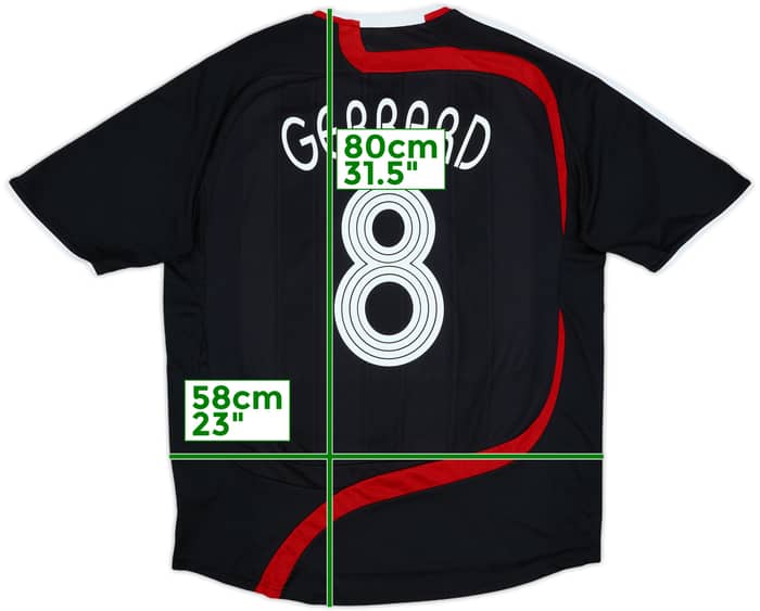 2007-08 Liverpool Third Shirt Gerrard #8 - 6/10 - (L)