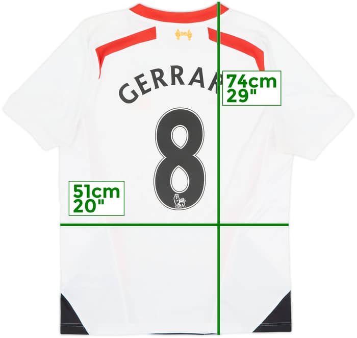 2013-14 Liverpool Camiseta de Visitante Gerrard #8 - 7/10 - (M)