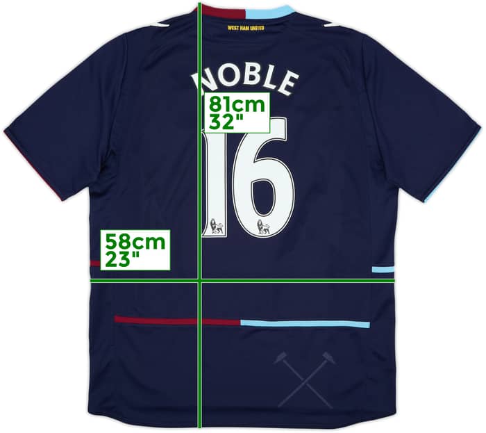 2012-13 West Ham Away Shirt Noble #16 - 6/10 - (XL)