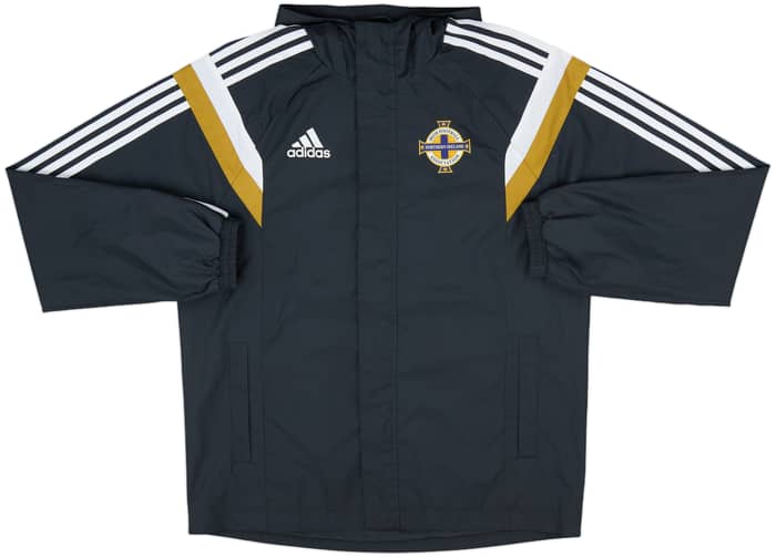 2014-15 Northern Ireland adidas Hooded Track Jacket - 10/10 - (M)