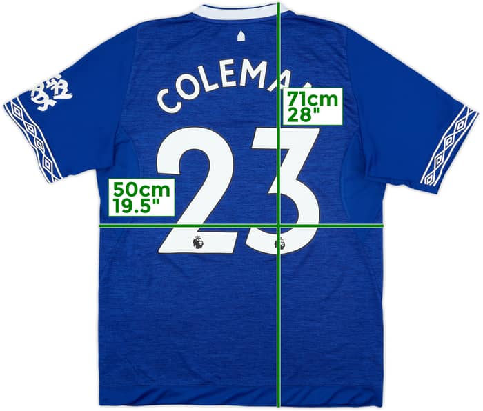 2018-19 Everton Home Shirt Coleman #23 - 9/10 - (L)