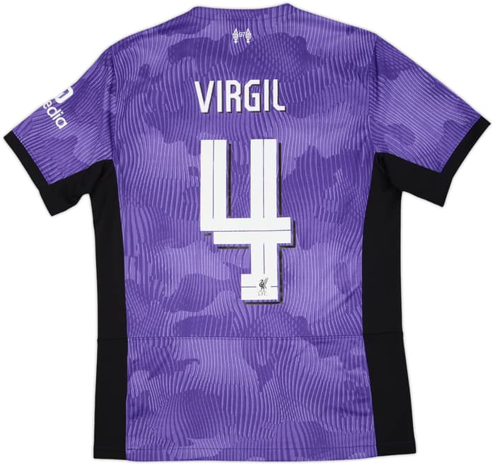 2023-24 Liverpool Third Shirt Virgil #4 - 8/10 - (M)
