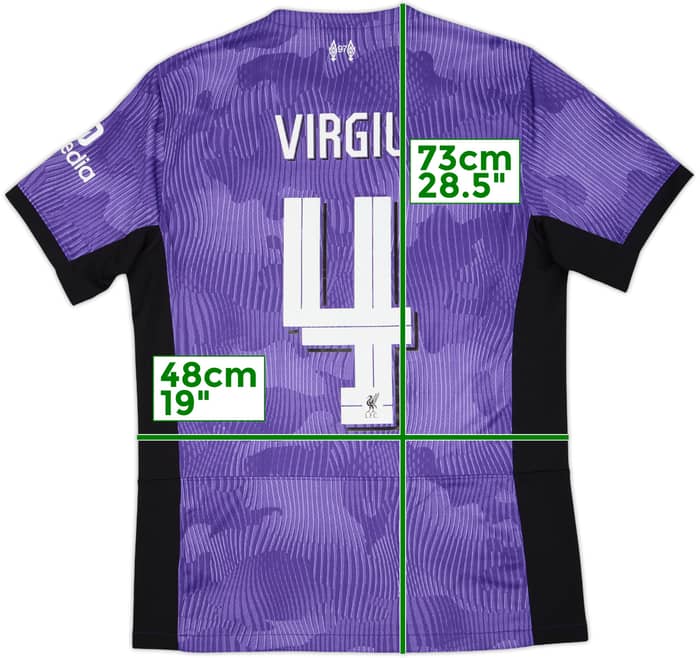 2023-24 Liverpool Third Shirt Virgil #4 - 8/10 - (M)