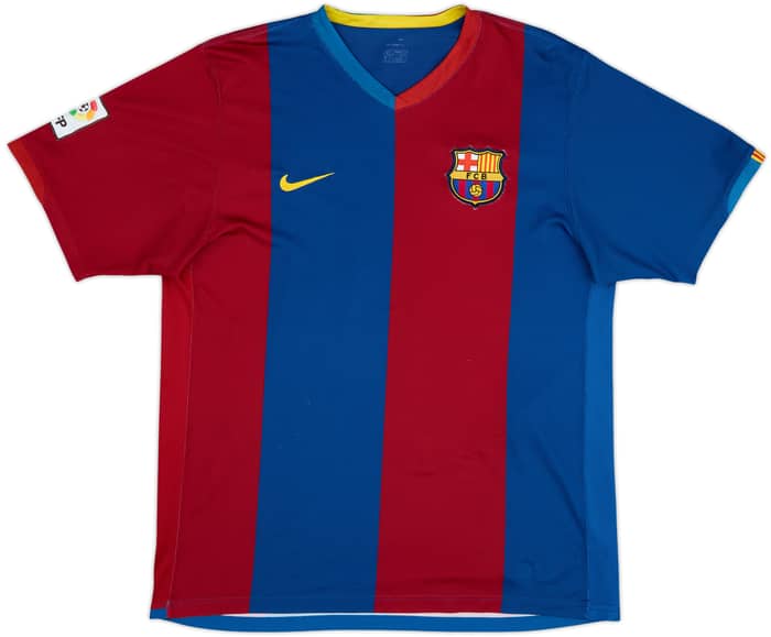 2006-07 Barcelona Home Shirt Ronaldinho #10 - 6/10 - (L)