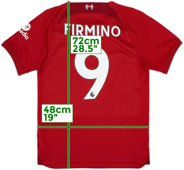 2022-23 Liverpool Home Shirt Firmino #9 - 8/10 - (S)
