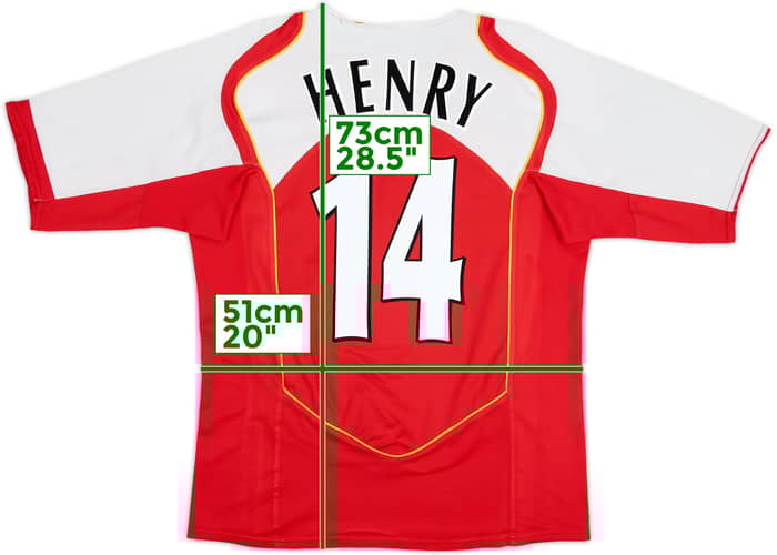 2004-05 Arsenal Home Shirt Henry #14 - 5/10 - (M)