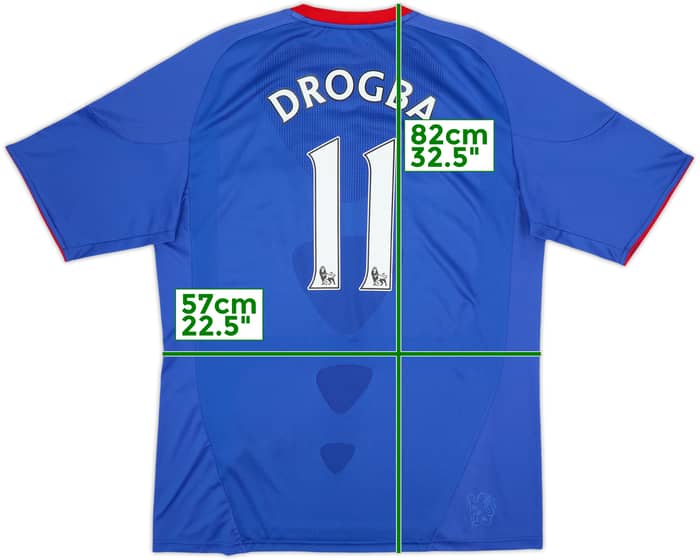 2010-11 Chelsea Home Shirt Drogba #11 - 8/10 - (XL)
