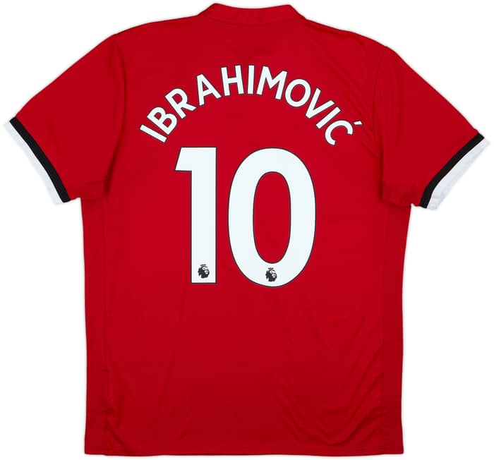 2017-18 Manchester United Home Shirt Ibrahimovic #10 - 6/10 - (L)