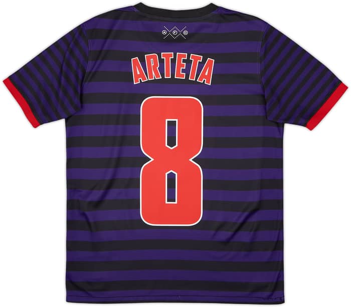 2012-13 Arsenal Away Shirt Arteta #8 - 8/10 - (XL.Boys)
