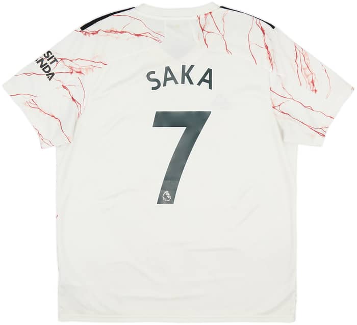 2020-21 Arsenal Away Shirt Saka #7 - 8/10 - (XL)