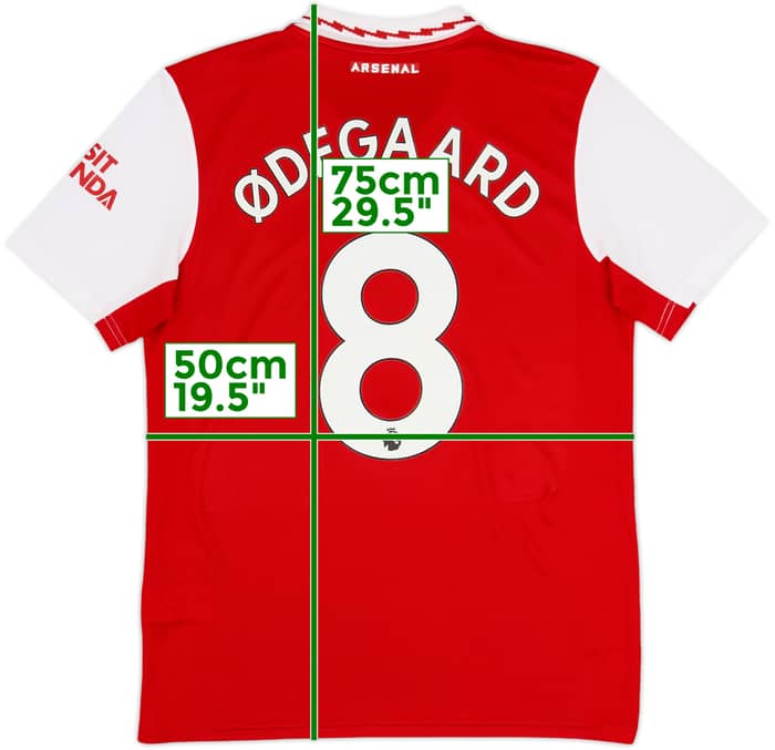 2022-23 Arsenal Home Shirt Odegaard #8 - 8/10 - (M)