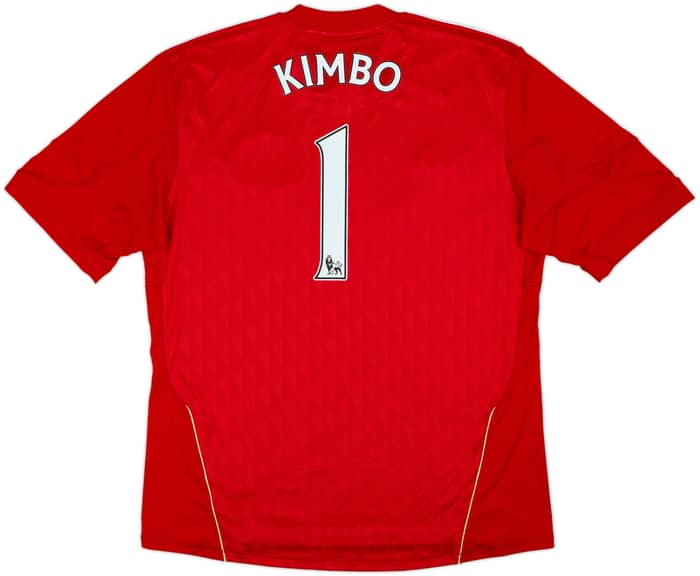 2010-12 Liverpool Home Shirt Kimbo #1 - 8/10 - (XL)