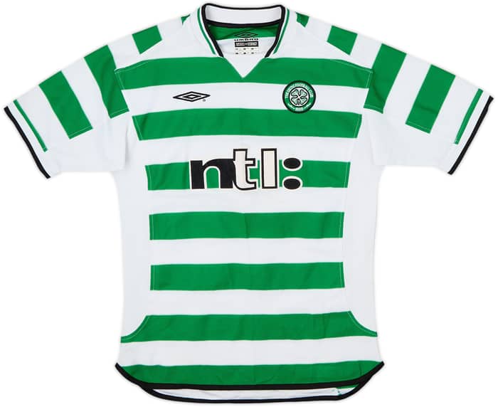 2001-03 Celtic Home Shirt - 5/10 - (L.Boys)
