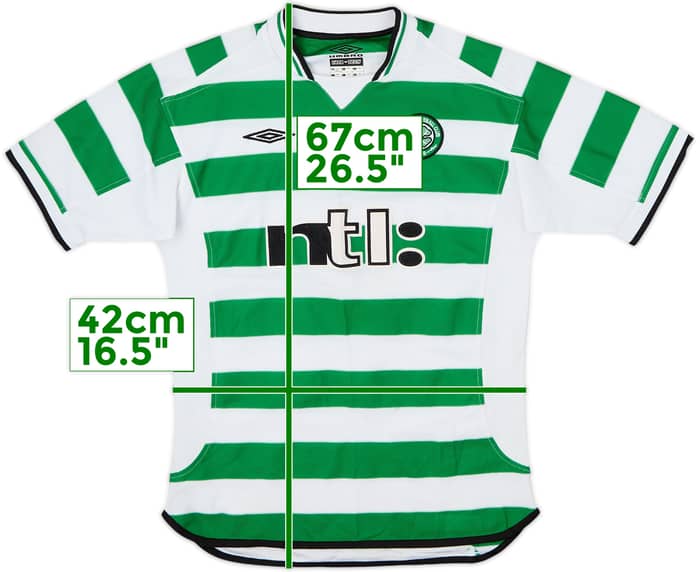 2001-03 Celtic Home Shirt - 5/10 - (L.Boys)
