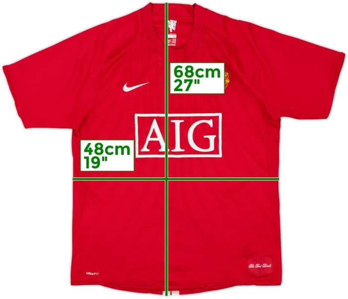 2007-09 Manchester United Home Shirt - 4/10 - (M)