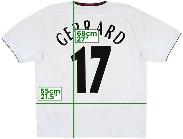 2003-04 Liverpool Away Shirt Gerrard #17 - 5/10 - (L)
