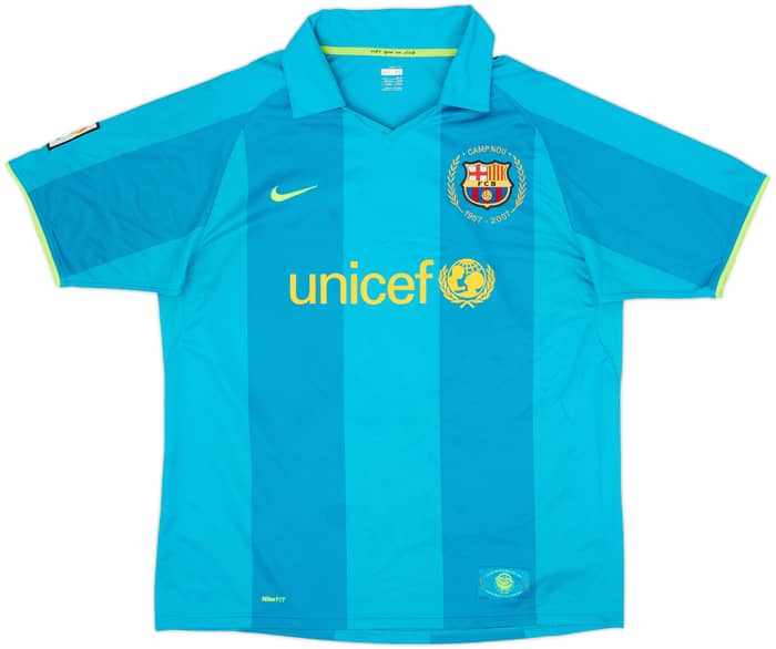 2007-09 Barcelona Camiseta Visitante Ronaldinho #10 - 8/10 - (XL)