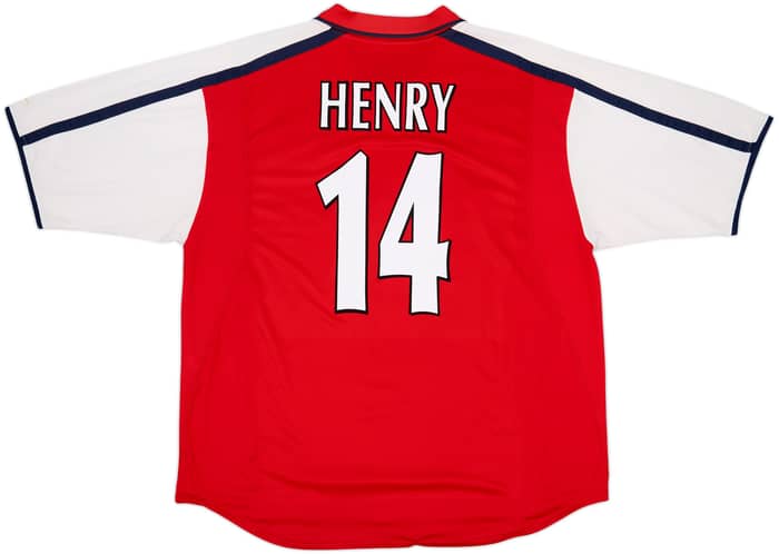 2000-02 Arsenal Home Shirt Henry #14 - 8/10 - (XXL)