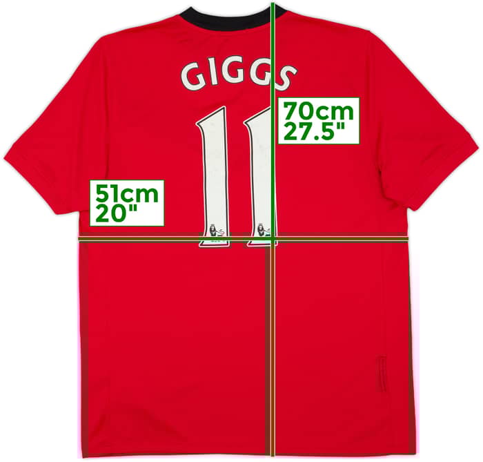 2009-10 Manchester United Home Shirt Giggs #11 - 7/10 - (M)