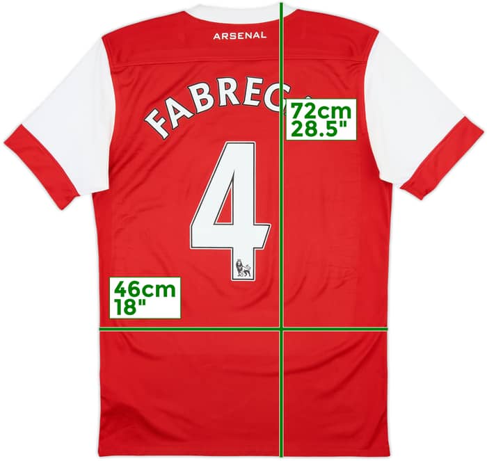 2010-11 Arsenal Titular Camiseta Fabregas #4 - 5/10 - (S)