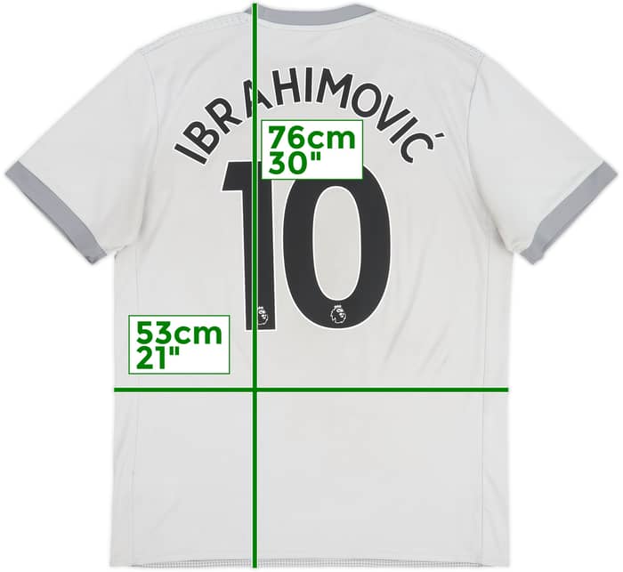 2017-18 Manchester United Third Shirt Ibrahimovic #10 - 7/10 - (L)