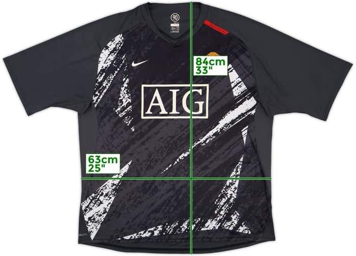 2007-08 Manchester United Nike Training Shirt - 8/10 - (XXL)