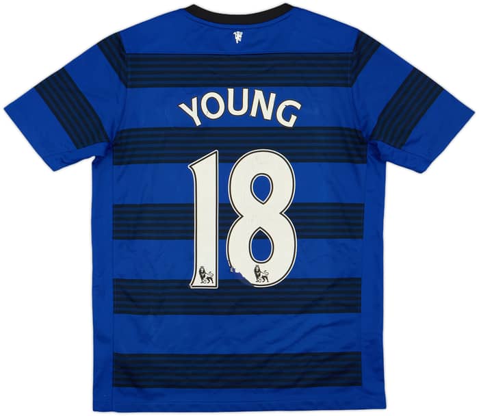 2011-13 Manchester United Away Shirt Young #18 - 4/10 - (XL.Boys)