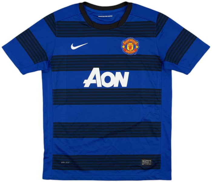 2011-13 Manchester United Away Shirt Young #18 - 4/10 - (XL.Boys)