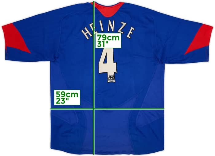 2005-06 Manchester United Away Shirt Heinze #4 - 6/10 - (L)