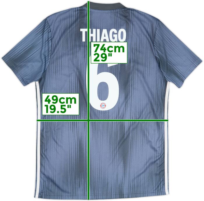 2018-19 Bayern Munich Third Shirt Thiago #6 - 10/10 - (M)