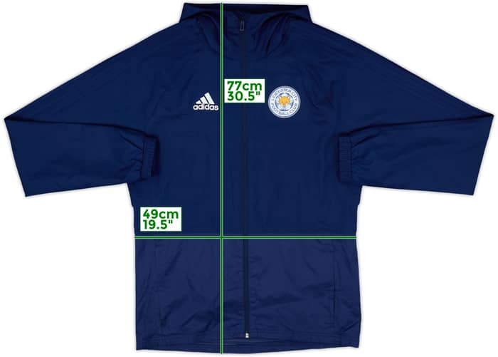 2017-18 Leicester City adidas Hooded Rain Jacket - 8/10 - (S)