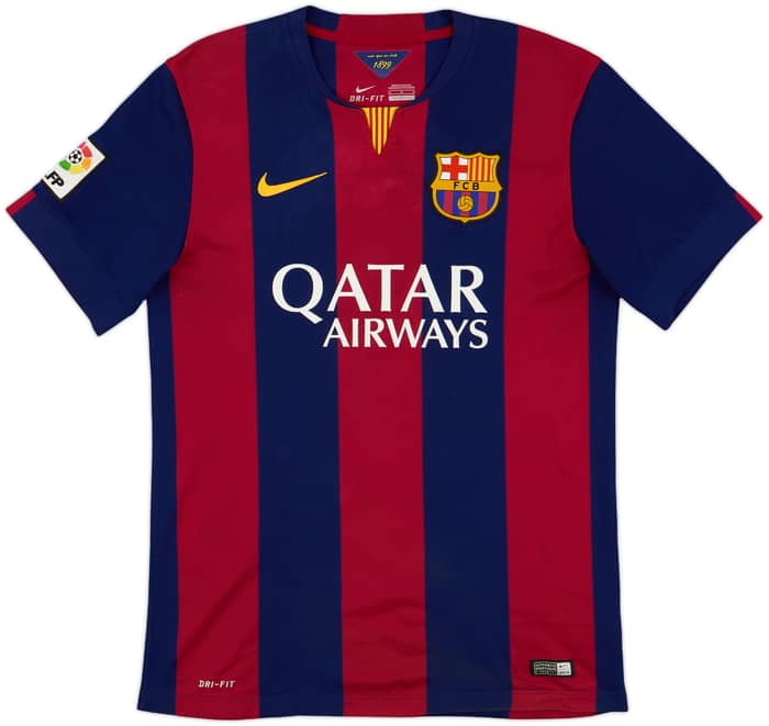 2014-15 Barcelona Home Shirt Neymar Jr #11 - 6/10 - (M)
