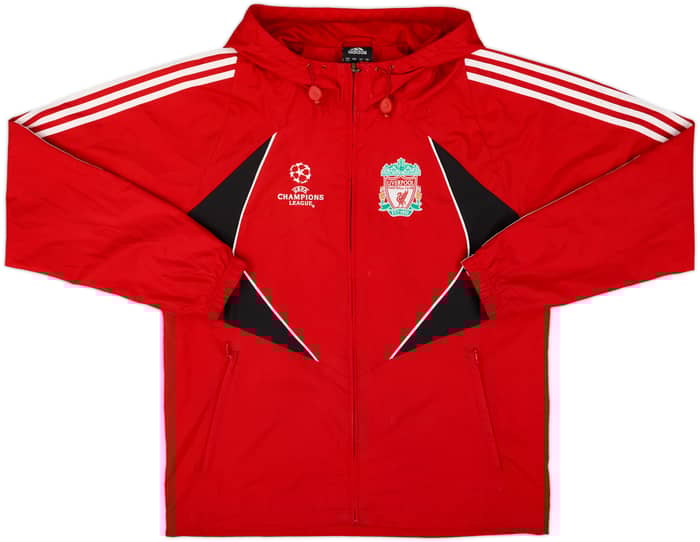 2007-08 Liverpool CL adidas Hooded Rain Jacket - 8/10 - (M)