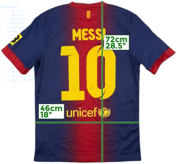2012-13 Barcelona Home Shirt Messi #10 - 7/10 - (S)