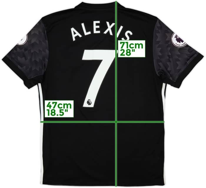 Camiseta de visitante del Manchester United 2017-18 Alexis #7 - 5/10 - (M)