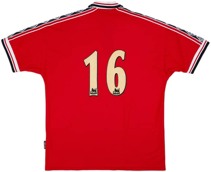 1998-00 Manchester United Home Shirt #16 - 6/10 - (XL)