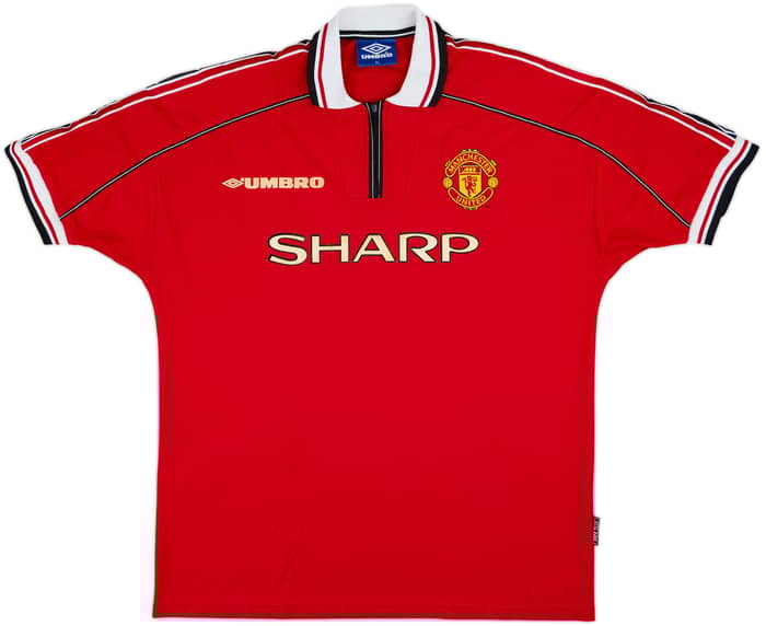 1998-00 Manchester United Home Shirt #16 - 6/10 - (XL)