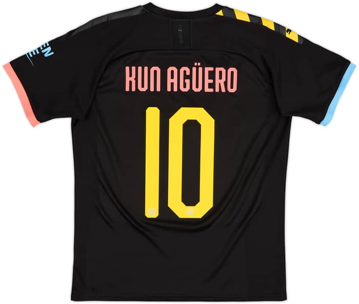 Camiseta de visitante del Manchester City 2019-20 Kun Aguero #10 - 9/10 - (M)