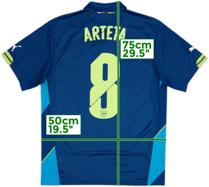 2014-15 Arsenal Camiseta Tercera Arteta #8 - 7/10 - (M)