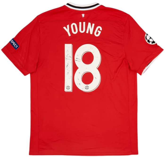 2011-12 Manchester United Home Shirt Young #18 - 5/10 - (XL)