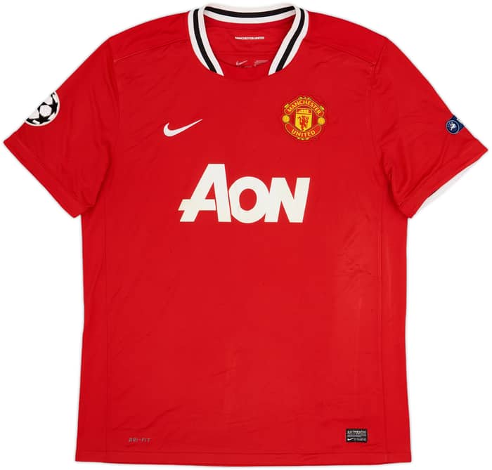 2011-12 Manchester United Home Shirt Young #18 - 5/10 - (XL)