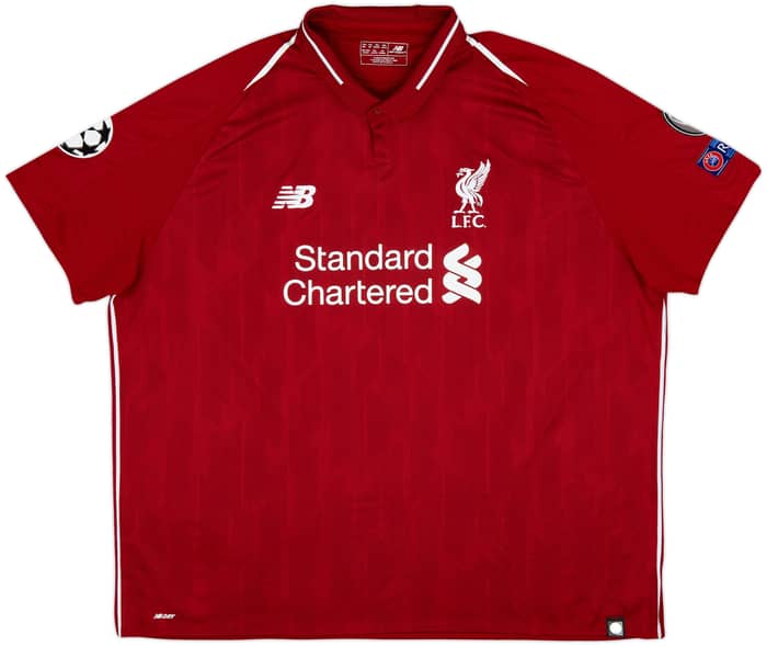 2018-19 Liverpool Home Shirt Virgil #4 - 6/10 - (3XL)